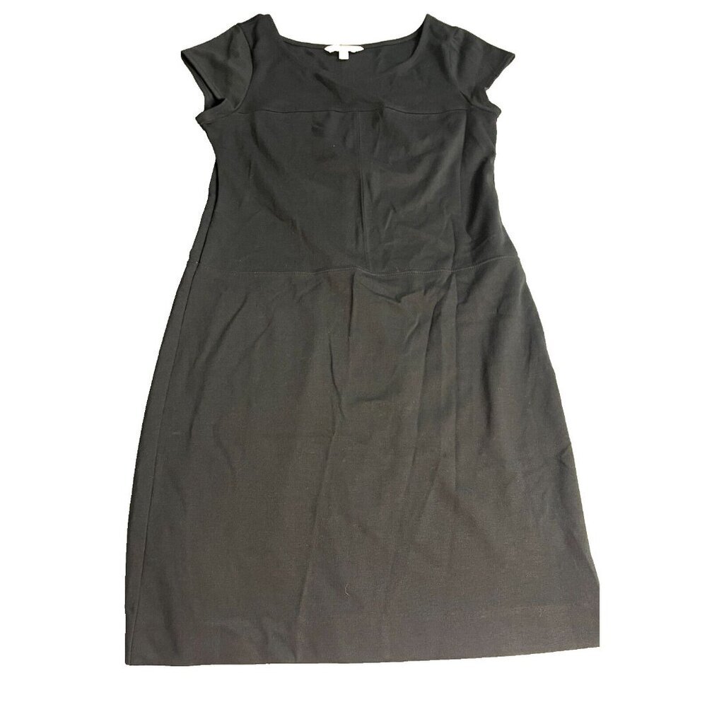 Banana Republic Black Sheath Dress Stretch EUC USA Size Small Women casual work